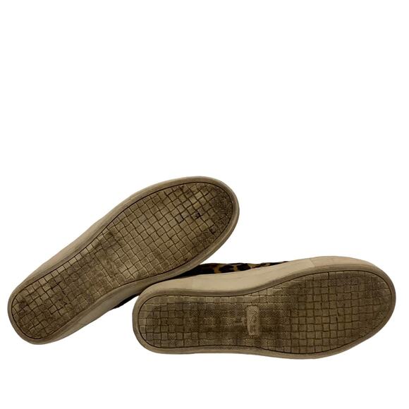 La Shella Leopard Print Low Top Sneakers Slip On Round Toe Size 7.5 Retro Vibes - Picture 6 of 9